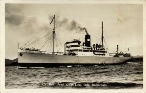 Ak Fred. Olsen Line, Schiff SS Bali