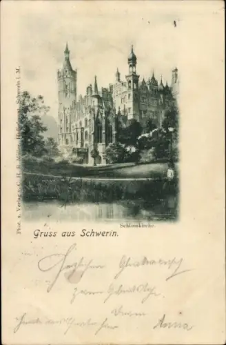Ak Schwerin in Mecklenburg, Schlosskirche