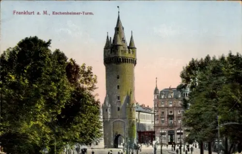 Ak Frankfurt am Main, Eschenheimer Turm