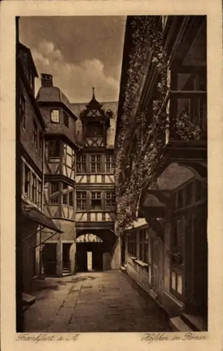 Ak Frankfurt am Main, Höfchen im Römer