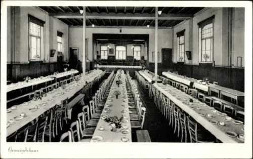 Ak Preußisch Oldendorf in Westfalen, Gemeindehaus, Saal