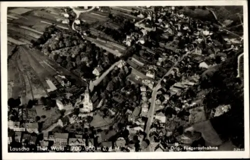 Ak Lauscha Thüringer Wald, Luftaufnahme