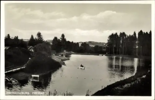 Ak Obergünzburg im Allgäu, Freibad