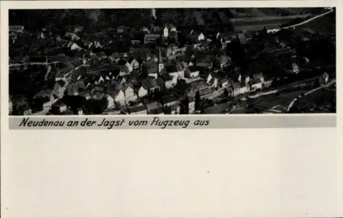 Ak Neudenau an der Jagst, Luftaufnahme von  Beschriftung: Neudenau an der Jagst vom Flugzeug aus