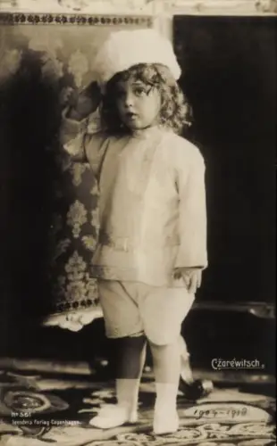 Ak Alexei Nikolajewitsch Romanow, Sohn von Zar Nikolaus II. von Russland, Kinderportrait