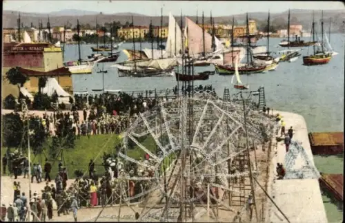 Ak Thessaloniki Griechenland, The remains of a Zeppelin destroyed near Salonica