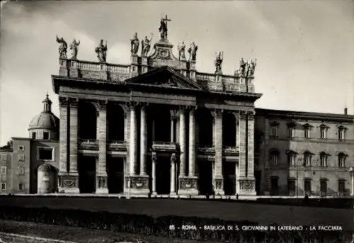 Ak Roma Rom Lazio, Basilika S. Giovanni in Laterano, Fassade, Rom