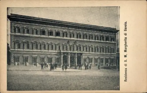 Ak Rom Roma, Palast, Residenz S. M. Margherita di Savoia