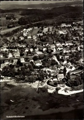 Ak Nußdorf Nussdorf Überlingen am Bodensee, Fliegeraufnahme