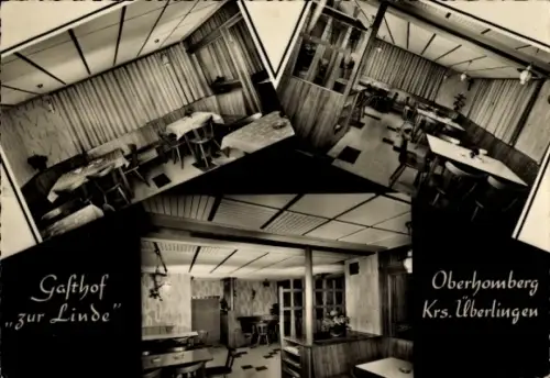 Ak Überlingen am Bodensee, Gasthof zur Linde,  Innenräume