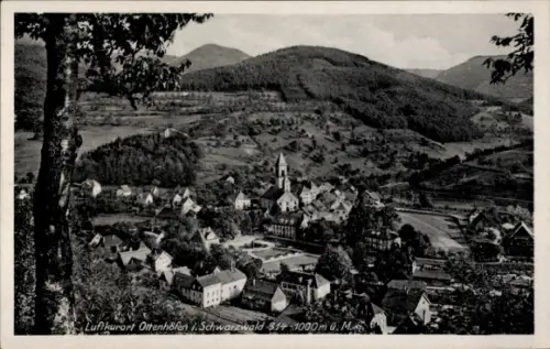 Ak Ottenhöfen im Schwarzwald, Luftkurort Ottenhöfen, Schwarzwald, Berge, Kirche, Häuser