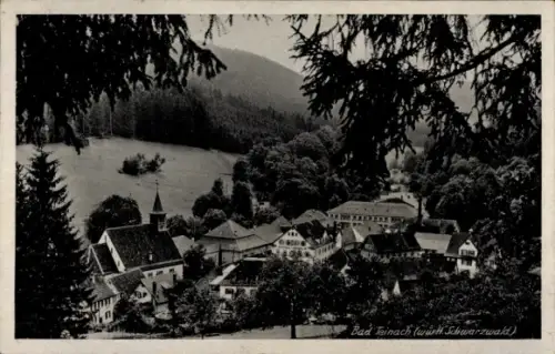 Ak Bad Teinach Zavelstein im Schwarzwald,  Schwarzwald, Landschaft, Dorfansicht, Kirche