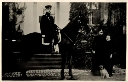 Foto Ak Graf von Zeppelin zu Pferd, als Kommandeur der 30. Kavalleriebrigade