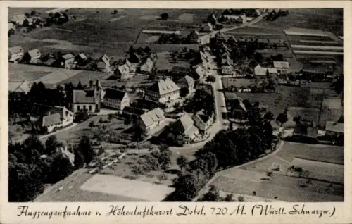 Ak Dobel im Schwarzwald, Luftaufnahme