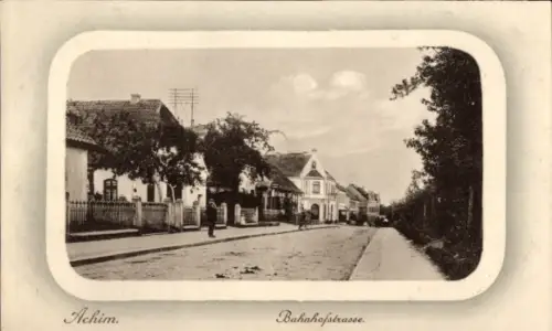Ak Achim bei Bremen, Bahnhofstraße