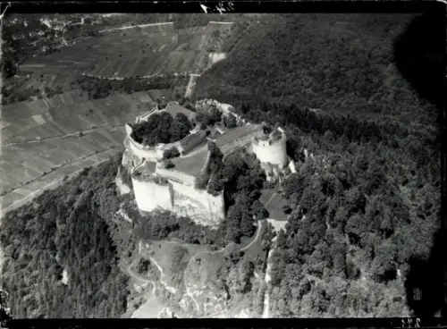 Foto Neuffen, Burgruine Hohenneuffen, Fliegeraufnahme