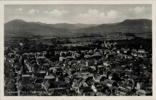 Ak Landau in der Pfalz, Fliegeraufnahme