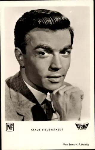 Ak Schauspieler Claus Biederstaedt, Portrait, Autogramm, die Sonne von St. Moritz