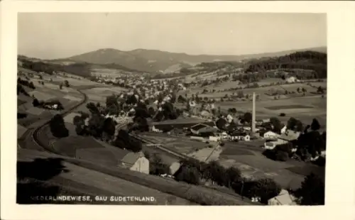 Ak Dolní Lipová Niederlindewiese Lipová Lázně Bad Lindewiese Region Olmütz, Gesamtansicht