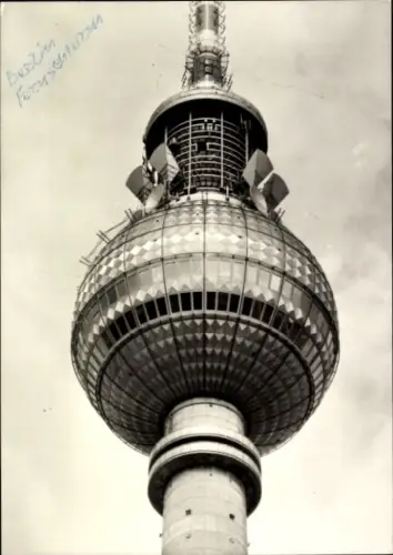 Ak Berlin Mitte, Fernsehturm, Fernseh- und UKW-Turm der Deutschen Post