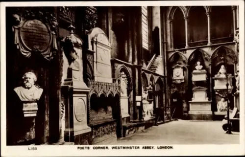 PC London City England, Poet's Corner, Westminster Abbey