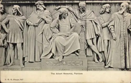 PC London City England, Albert Memorial, Painters