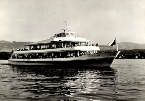 Ak Bodenseeschiff MS St. Gallen