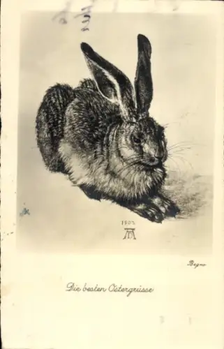 Ak Glückwunsch Ostern, Osterhase