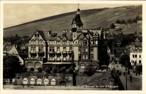 Ak Bernkastel Kues an der Mosel, Hotel Gassen zu den 3 Königen