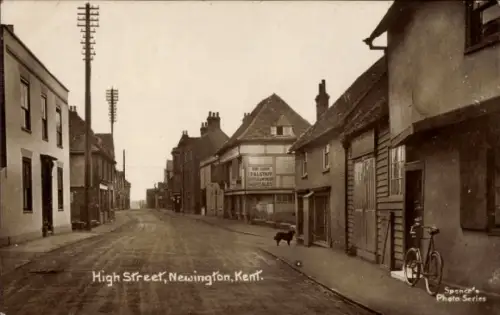 Ak Newington Kent England, High Street, Falstaff