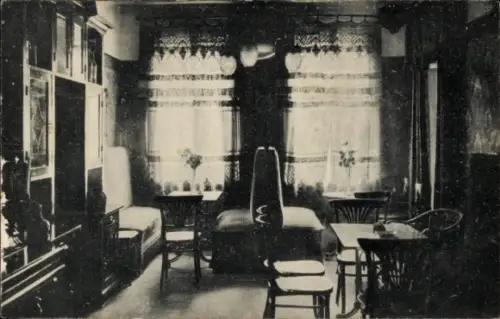 Ak Schneverdingen in der Lüneburger Heide, Café Maack, Innenansicht