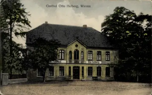 Ak Wieren Wrestedt in der Lüneburger Heide, Gasthof Otto Helberg