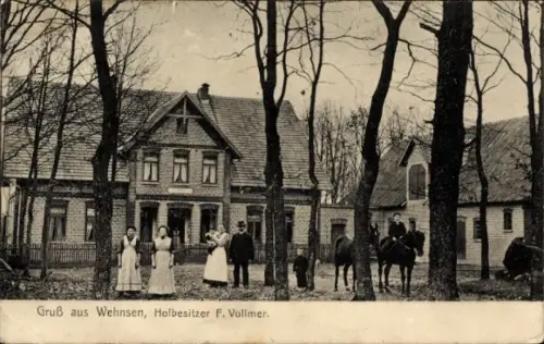 Ak Wehnsen Visselhövede in Niedersachsen, Hofbesitzer F. Vollmer