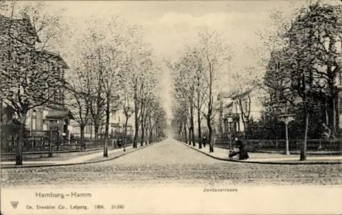 Ak Hamburg Mitte Hamm, Jordanstraße