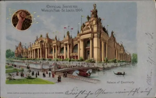 Seiden Ak St. Louis Missouri USA, offizielle Souvenir-Weltausstellung 1904