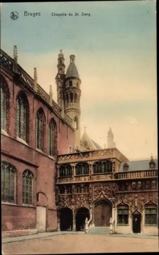 Ak Bruges Brügge Flandern Westflandern, Chapelle du St. Sang
