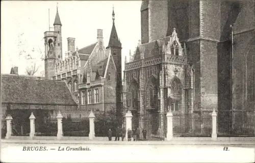 Ak Bruges Brügge Flandern Westflandern, La Grunthuis