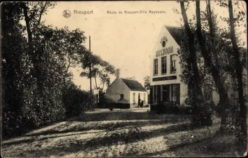 Ak Nieuport Nieuwpoort Westflandern, Route de Nieuport, Ville Meyboom