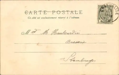 Litho Zwei Esel, Blühende Blume