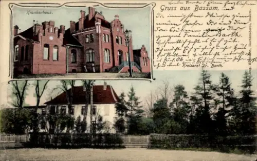 Ak Bassum in Niedersachsen, Krankenhaus, Kreisarzt Dr. Barth