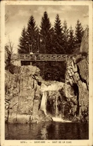 Ak Saint Amé et Autrive Vosges, Saut de la Cuve