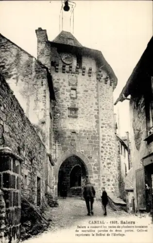Ak Salers Cantal, Beffroi de l'Horloge