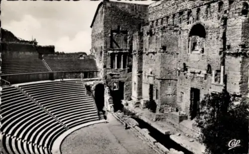 Ak Orange Vaucluse, Antikes Theater, Empereur Adrien, grandiose Fassade, 10.000 Zuschauer