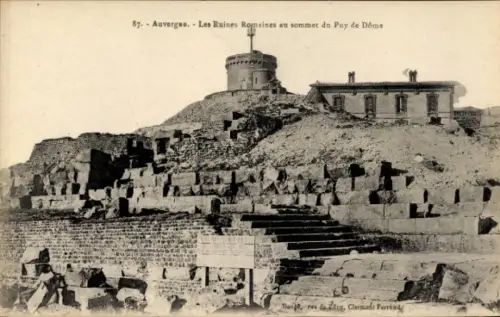 Ak Clermont Ferrand Puy de Dôme, Ruinen,  Auvergne, Clermont Ferrand