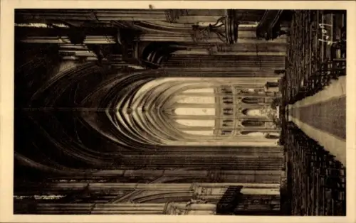 Ak Chartres Eure et Loir, Innenansicht der Kathedrale, Nef und Choeur, Chartres