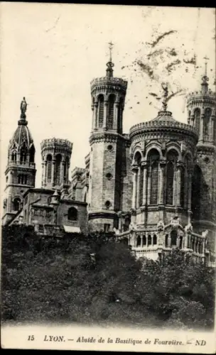 Ak Lyon Rhône, Basilique de Fourvière