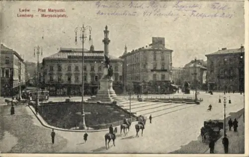 Ak Lwiw Lwów Lemberg Léopol Ukraine, Maryackiplatz