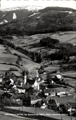 Ak Spital am Semmering Steiermark, Ort mit Umgebung, Stuhleck