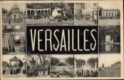 Ak Versailles Yvelines, Chateau, Parc