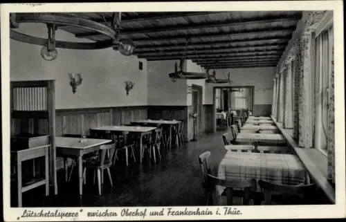Ak Oberhof im Thüringer Wald, Gasthaus, Lütschetalsperre